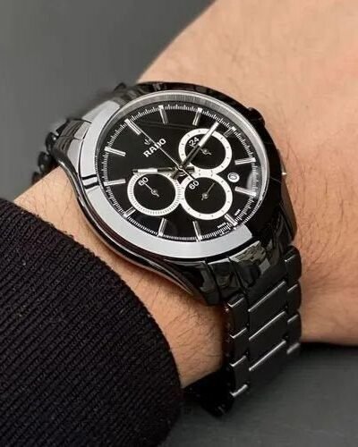 Rado hyperchrome Stainless steel black silver