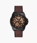 FOSSIL BRONSON AUTOMATIC (BROWN LITEHIDE) LEATHER WATCH
