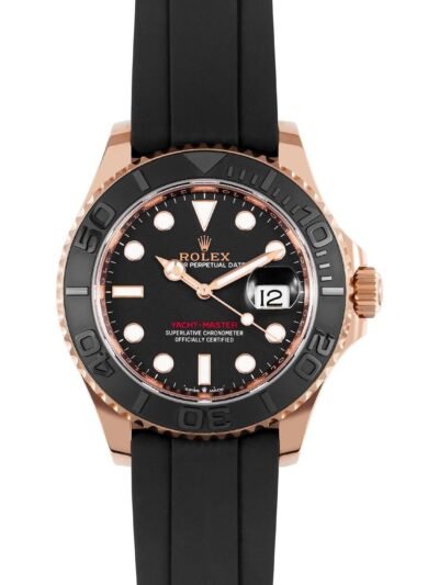 ROLEX OYSTER PERPETUAL YACH MASTER (GOLDEN/BLACK) WATCH