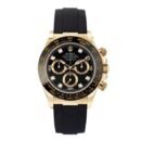 ROLEX DAYTONA FIBER BELT PREMIUM BLACK WRIST WATCH