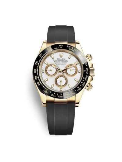 ROLEX DAYTONA FIBE BELT (GOLDEN/WHITE) WATCH
