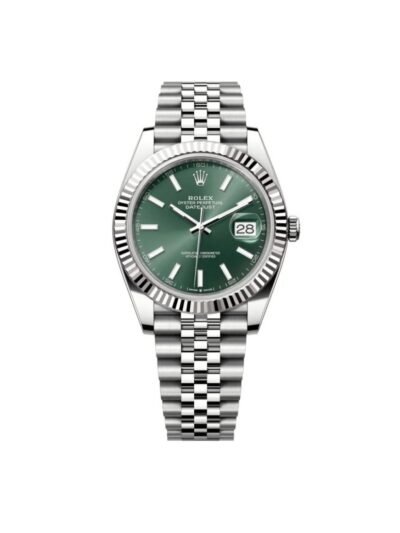 ROLEX OYSTER PERPETUAL DAY DATE (GREEN) STAINLESS STEEL WATCH