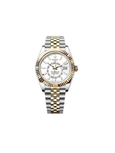 ROLEX SKY-DWELLER 42MM OYSTERSTEEL (SILVER/GOLD/WHITE) WATCH