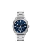 FOSSIL PREMIUM FS6095 METAL (SILVER/BLUE) WRIST WATCH (2025 MODEL)