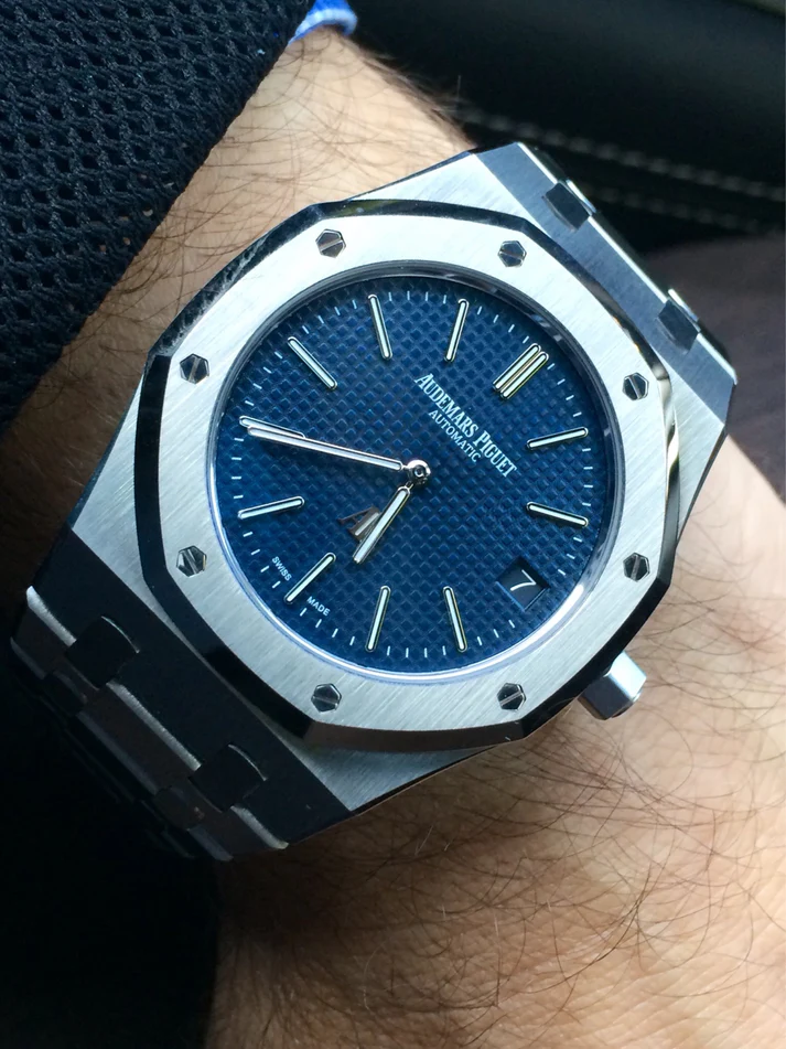 Audemars Piguet AP Royal Oak Silver Blue Metal - Image 3