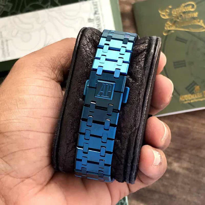 Audemars Piguet Skeleton AP Royal Oak Dark blue Skeleton Metal - Image 3