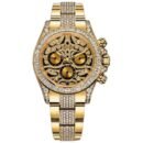 Rolex Daytona Tiger Gold Diamond Metal Watch