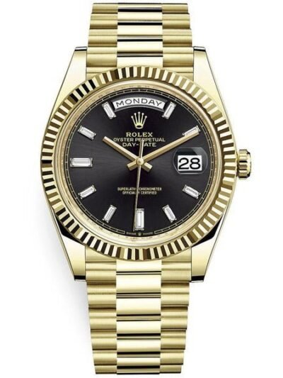 ROLEX DAY DATE 40 (BLACK/GOLD) PREMIUM WATCH