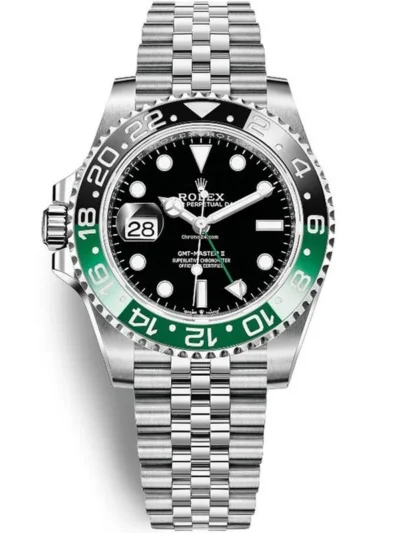 ROLEX GMT MASTER 2 STAINLESS STEEL WATCH