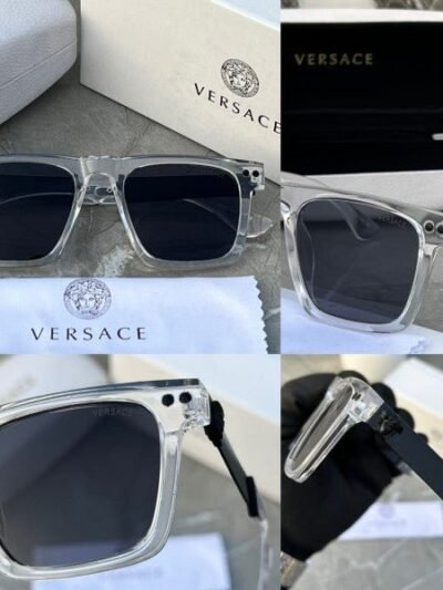 Branded VCSE Sunglasses square 1911 transparent black (With Original Kit)