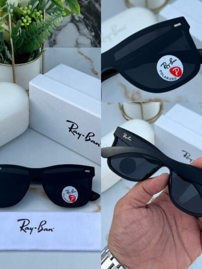Branded Rb Blaze Full Black Sunglasses (With Original Kit)