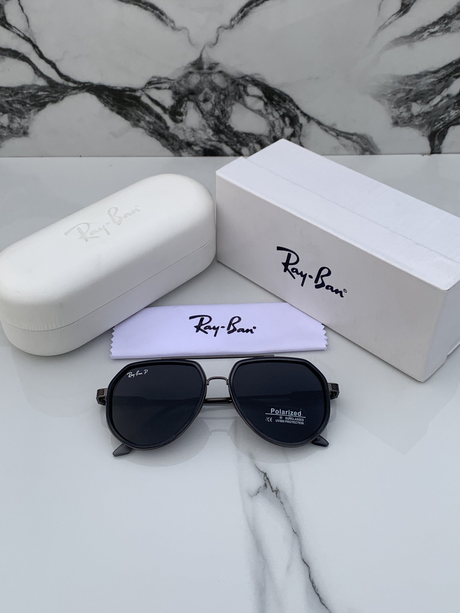 Branded Sunglasses RB 301 grey black(With Original kit) - Image 4