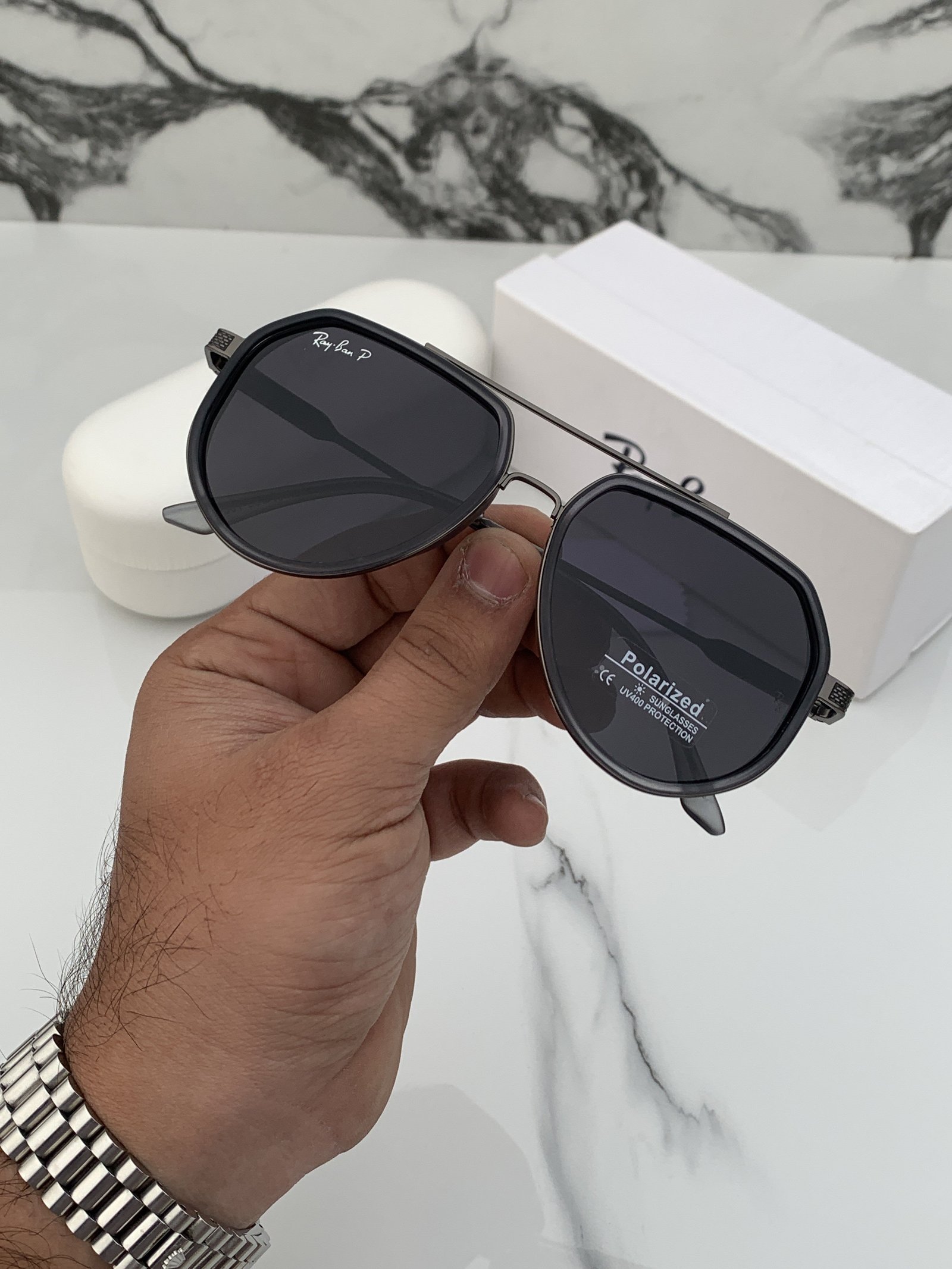 Branded Sunglasses RB 301 grey black(With Original kit) - Image 3