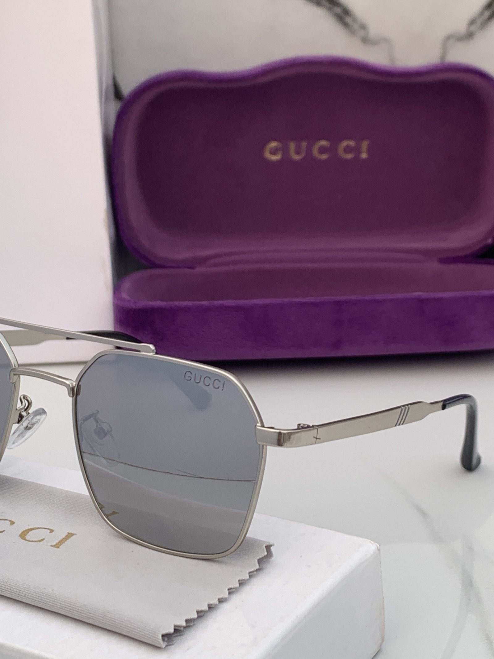 Branded Sunglasses 5009_fullsilver (With Original kit) - Image 5