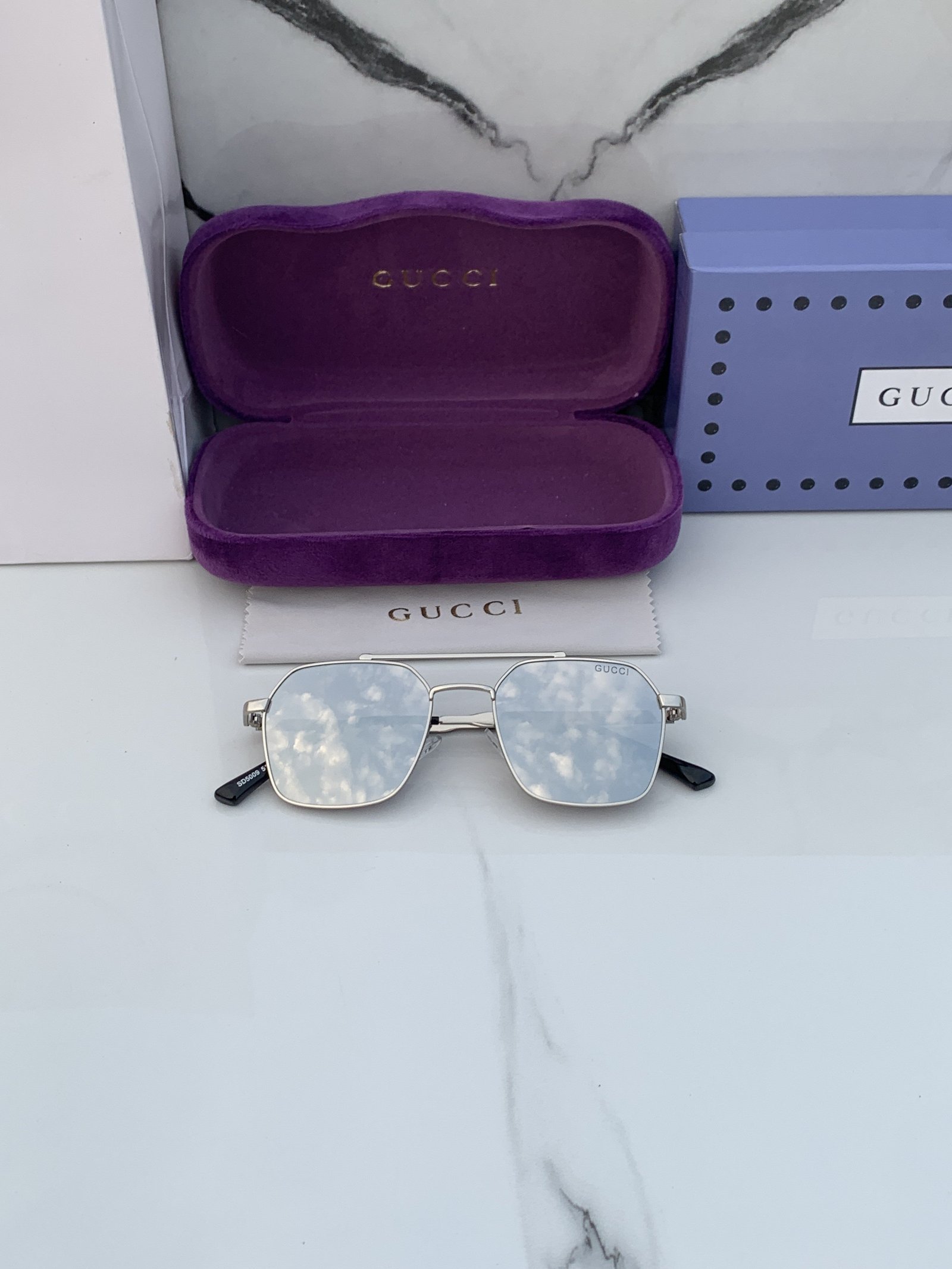 Branded Sunglasses 5009_fullsilver (With Original kit) - Image 4