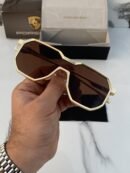Branded Sunglasses design 98145 gold brown(With Original Kit)
