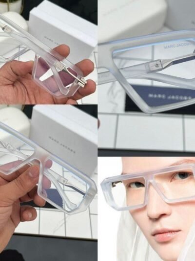 Branded Kokuburm Matt White Sunglasses EW (With Original Kit)