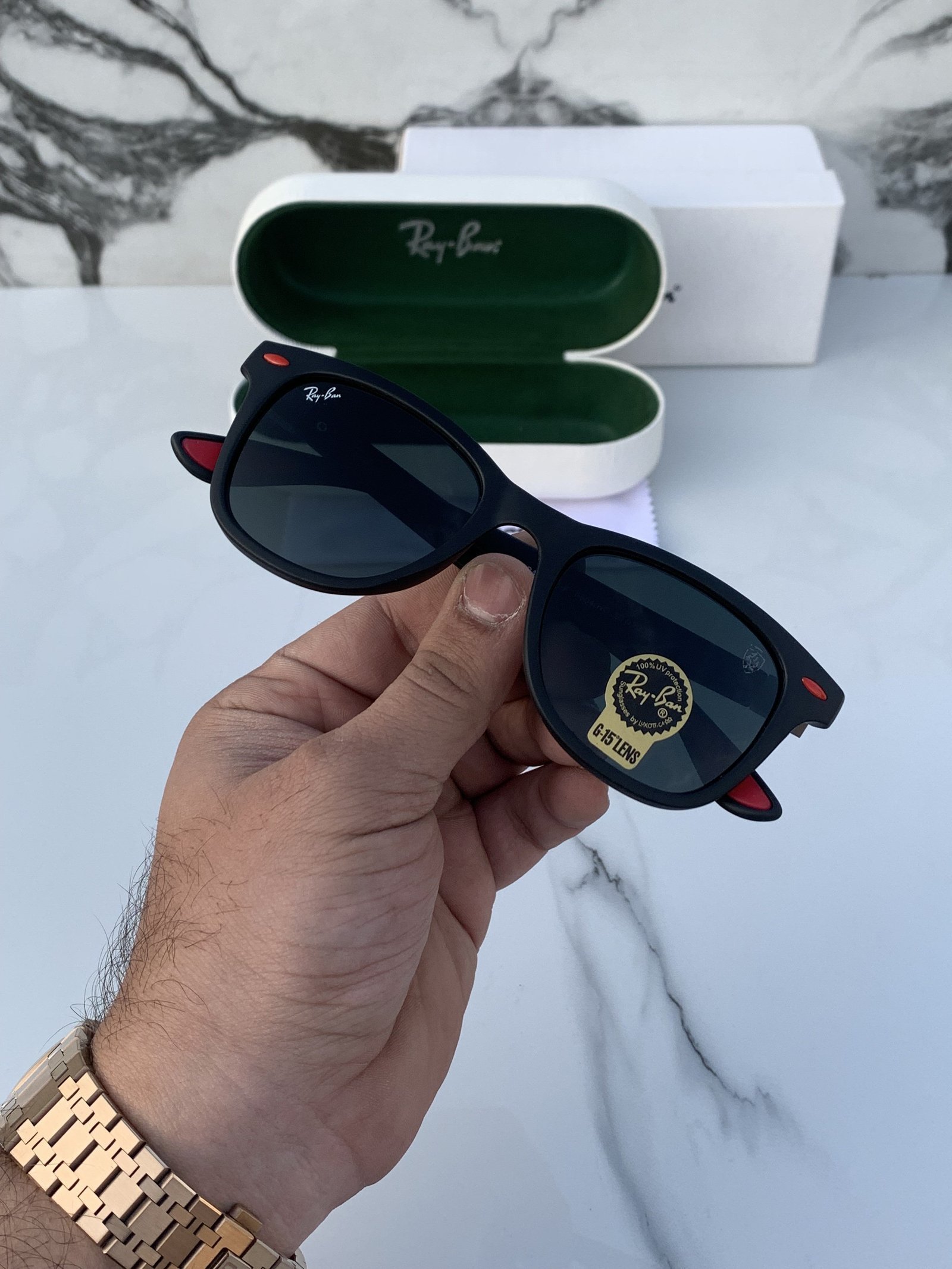 Branded RB 4195 lite force full black Sunglasses (With Original Kit) - Image 2