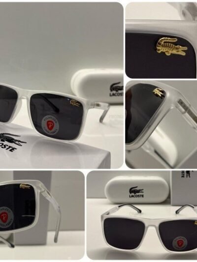 Branded  LCOSTE Sunglasses White Transparent  (With Original Kit)