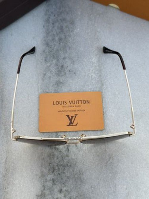 Branded Lv Gold Brown Sunglasses FT (With Original Kit) - Image 2