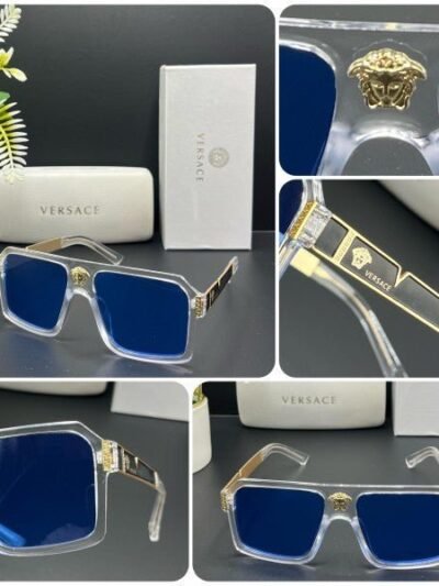 Branded Vce Logo Transparent Blue 192 Sunglasses (With Original Kit)
