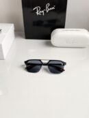 Branded Rb Black Red Metal Frame Sunglasses Bt (With Original Kit)