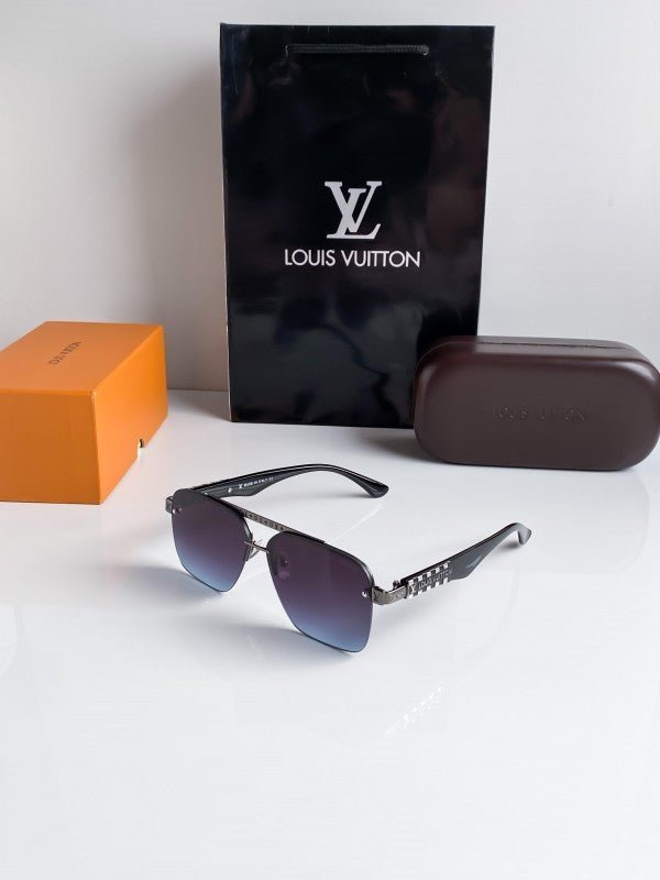 Branded Lv Blue Silver Sunglasses Bt (With Original Kit) - Image 3