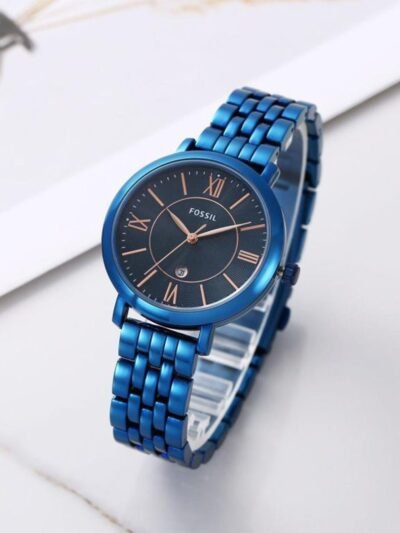 Fossil Blue Black Dial Ladies Watch Copy