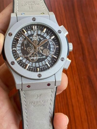 Hublot Grey Leather Belt Watch D