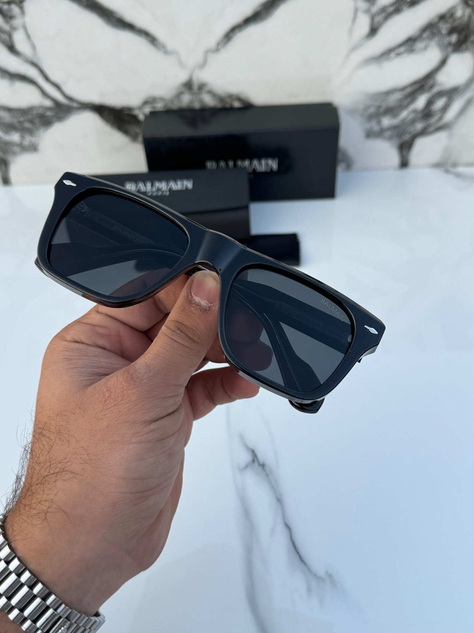 Branded Sunglasses Full Black BLMN .(With Original Kit) - Image 3