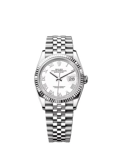 Rolex Date just 36 white dial