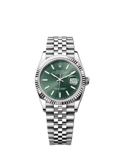 Rolex Date just 36 green dial