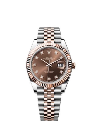 Rolex Datejust Rosegold Gold Diamond Metal Watch