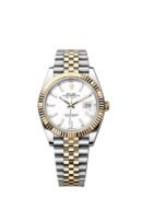 Rolex Datejust Dualtone White Dial Metal Watch