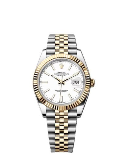 Rolex Datejust Dualtone White Dial Metal Watch