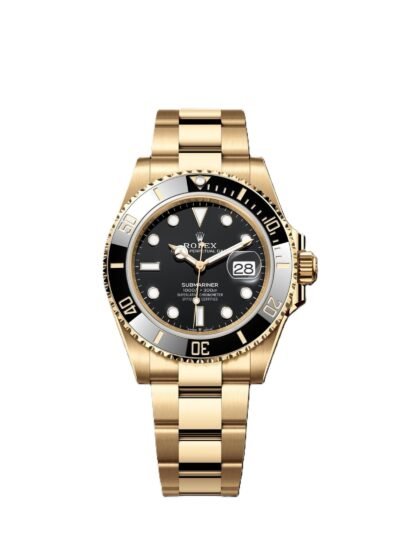 Rolex Submarine yellow gold and a black dial date