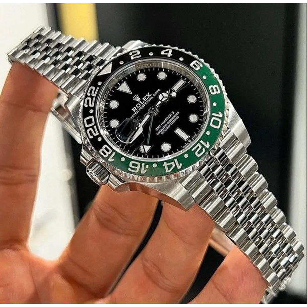 ROLEX GMT MASTER 2 STAINLESS STEEL WATCH - Image 3
