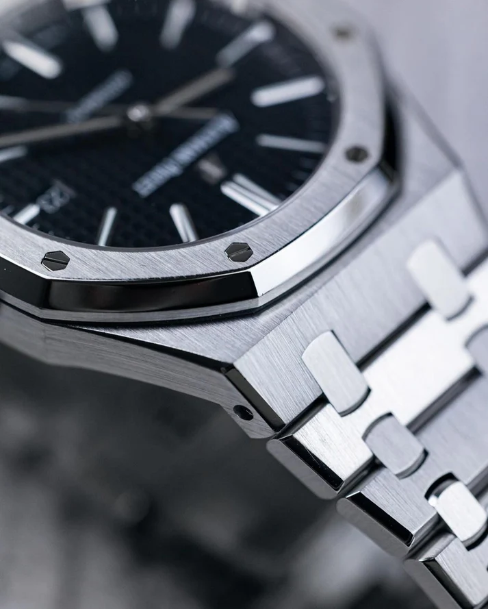Audemars Piguet AP Royal Oak Silver Black Metal - Image 5